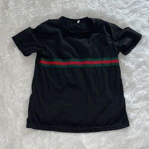 No label/brand Gucci stripe tee women’s
